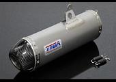 Silencer, Stainless, Oval, Carbon End Cap, Ninja 400, Assy