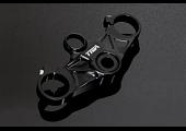 Top Triple Clamp Set, CNC Black, Aprilia RS250