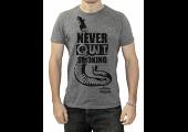 Tyga T shirt, Never Quit Smoking, Grey, S