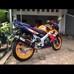 Set, Pipe, Full Race System, Round, Carbon Silencer, CBR150 2
