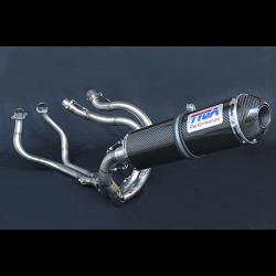 Set, Pipe, Full Race System, NC30/35, Oval, Carbon/Carbon End Cap Silencer 1