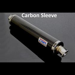 Silencer, Carbon, Round, Twin Stack, No Fittings 1