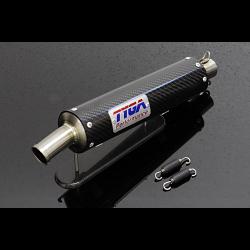 Silencer, GP-T, Carbon, Two Stroke, Spring Mounted, Assy. 1