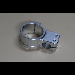 Handlebar Clamp, Right, Silver, 50 mm. 2