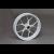 Forged Aluminium Racing wheel set, 5 spoke, PVM, Front 3.50 x 17, Rear 5.0 x 17, White 2