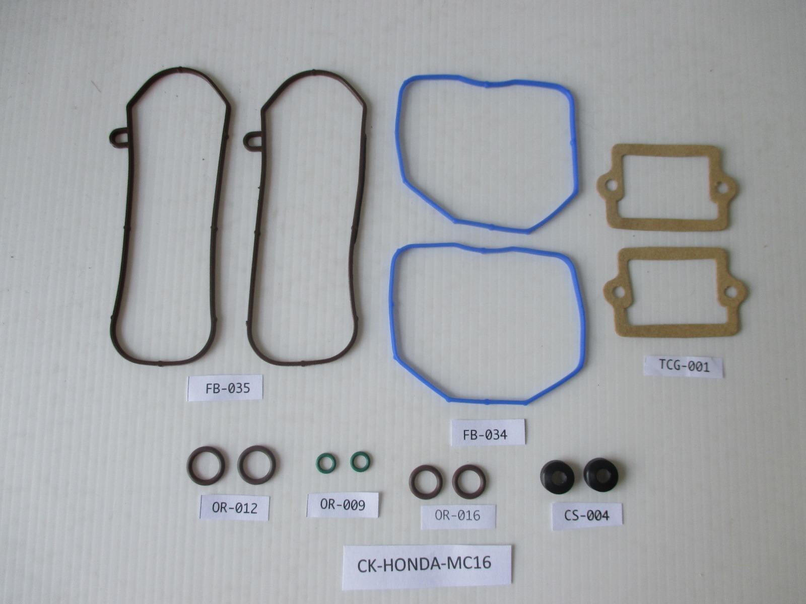Carb Service Kit, 14 pieces, Honda NSR250 MC16, MC18, MC21