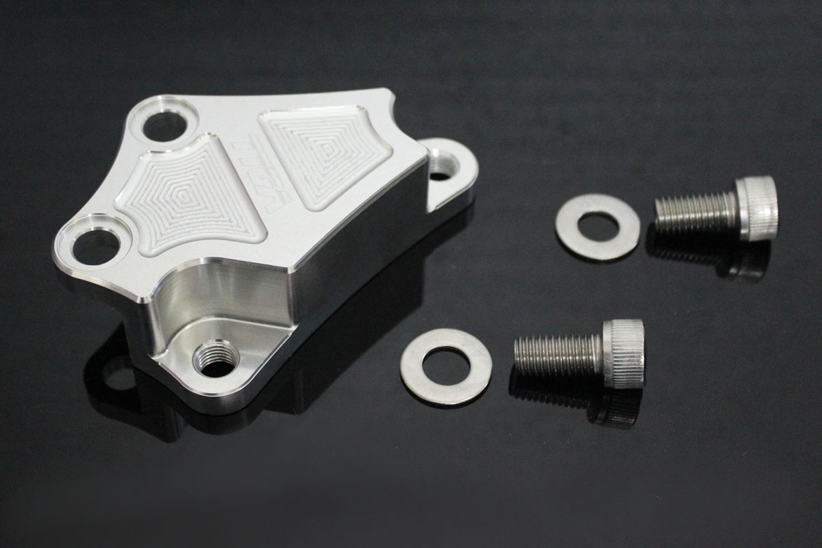 Bracket, Front Brake, 40 mm Brembo Conversion, Silver, Yamaha R25