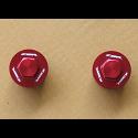 Front Fork Caps, Pair, Red, CBR250 3