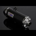 Silencer, Carbon, Oval/Carbon End Cap, Spring Mount, MSX125 Grom, No Fittings 2