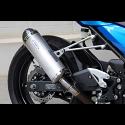 Silencer, Stainless, Oval, Carbon End Cap, Ninja 400, Assy 3