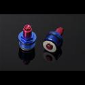 Front Fork Preload Adjusters, Blue/Red, CBR250RR MC22 (Pair) 2