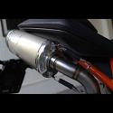 Silencer, Right, Stainless, Oval/Carbon End Cap, Spring Mount, KTM RC390 Serpent, No Fittings 3