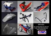 Kit, Complete Body Set with Front Fender, GRP, NC30, RC30 Style, Street, Painted RC30