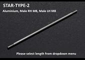 TYGA Step Kit Replacement Link Rod,  Aluminium, Male RH M8, Male LH M8