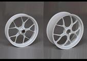 Forged Aluminium Racing wheel set, 5 spoke, PVM, Front 3.50 x 17, Rear 5.50 x 17, White