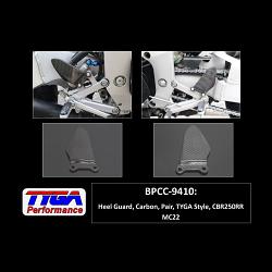 Heel Guard, Carbon, Pair, TYGA Style, CBR250RR MC22 1