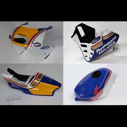 Kit, Bodywork, GRP, stock shape, with GRP tank, NSR250 MC21, Painted Rothmans 1