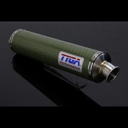 Silencer, Carbon/Kevlar, Round, Four Stroke, 50.8mm. bore, Sleeve, 4 inch X 430mm (No fittings) 1