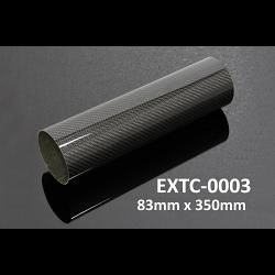 Tube, Carbon, Round, 83mm x 350mm 1