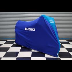 TYGA Bike Dust Cover, Blue/Light Blue, Suzuki 1