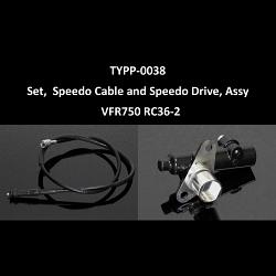 Set, Speedo Cable and Speedo Drive, Assy VFR750 RC36-2 1