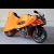 TYGA Bike Dust Cover, Orange/Black KTM 7