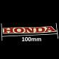 Decal, Honda, 100mm, T3,  Red, (no background) 2