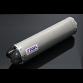 Silencer, Stainless, Oval/Carbon End Cap, 35mm., CNC/Spring Mount, No Fittings 2